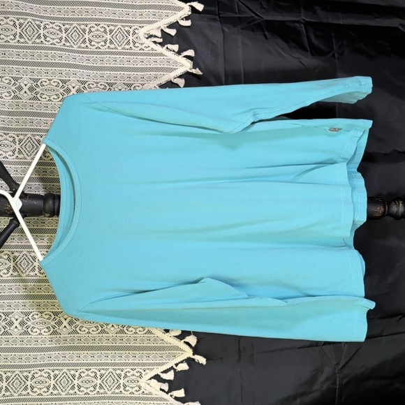 Woolrich Ladies Xl Turquoise Long Sleeve Shirt - Picture 1 of 9